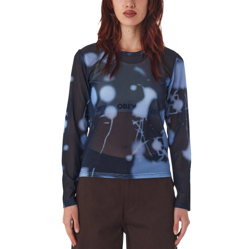 Obey Γυναικεία μακρυμάνικη μπλούζα Donnie Mesh LS Knit